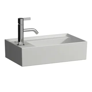 HWB K-LAUFEN 280x460x150 asym. ohne Hahnloch ohne Überlauf m.Arm-bank. links we ma.