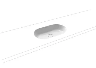 Kaldewei WB CENTRO UNTERBAUWASCHTISCH Mod.3059 ,610x380mm,alpinweiß,Perl-Effekt,AD,oÜL