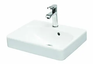 sanibel 5001-Handwaschbecken E mit sanibelTect 450x360mm A15 unterbauf weiß
