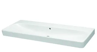 sanibel 5001-Waschtisch E ohne Hahnloch 1200x480mm A15 unterbaufähig weiß