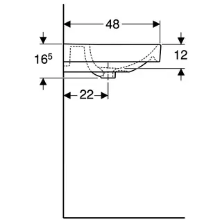 sanibel 5001-Waschtisch rund 700x480mm A15 weiß – Bild 3