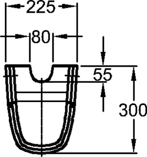 sanibel 5001-Halbsäule mit sanibelTect und Befestigung A15 weiß – Bild 3