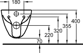 Wand-Tiefspülklosett sanibel 5001 A15 weiß – Bild 3