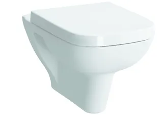 sanibel 3001-Wand-Flachspülklosett geschlossener Spülrand eckige Form weiß