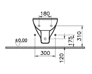 sanibel 2000-Wand-Bidet A16 weiß – Bild 2