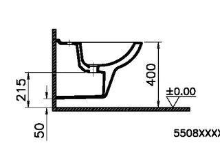 sanibel 2000-Wand-Bidet A16 weiß – Bild 3