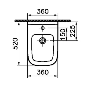 sanibel 2000-Wand-Bidet A16 weiß – Bild 4