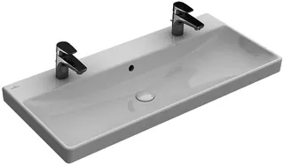 Villeroy & Boch Schrankwaschtisch Avento 1000x470mm Rechteck 2HL. mit Überlauf Weiß Alpin