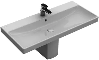 VB Schrankwaschtisch Avento 1000x470mm Rechteck 1HL. mit Überlauf Weiß Alpin