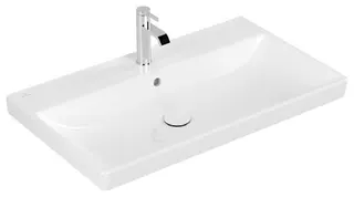 Villeroy & Boch Schrankwaschtisch Avento 800x470mm Rechteck 1HL. mit Überlauf Weiß Alpin – Bild 2
