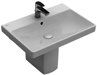 Villeroy & Boch Waschbecken Avento 650x470mm Rechteck 1HL. mit Überlauf Weiß Alpin CeramicPlus