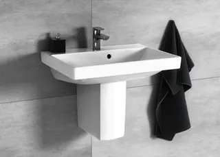 Villeroy & Boch Waschbecken Compact Avento 550x370mm Rechteck 1HL. mit Überlauf Weiß Alpin – Bild 4