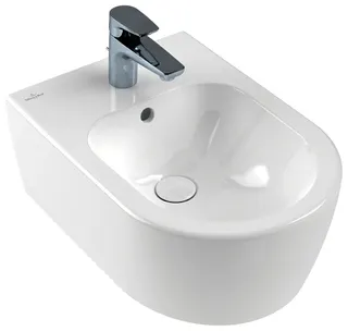 Villeroy & Boch Bidet Avento 530x370x215mm Oval wandhängend Weiß Alpin – Bild 2