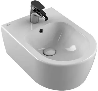 VB Bidet Avento 530x370x215mm Oval wandhängend Weiß Alpin CeramicPlus