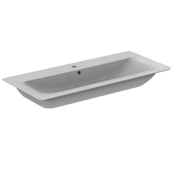Ideal Standard Möbelwaschtisch Connect Air, 1 Hahnloch, mit Überlauf, 1040x460x165mm, Weiß