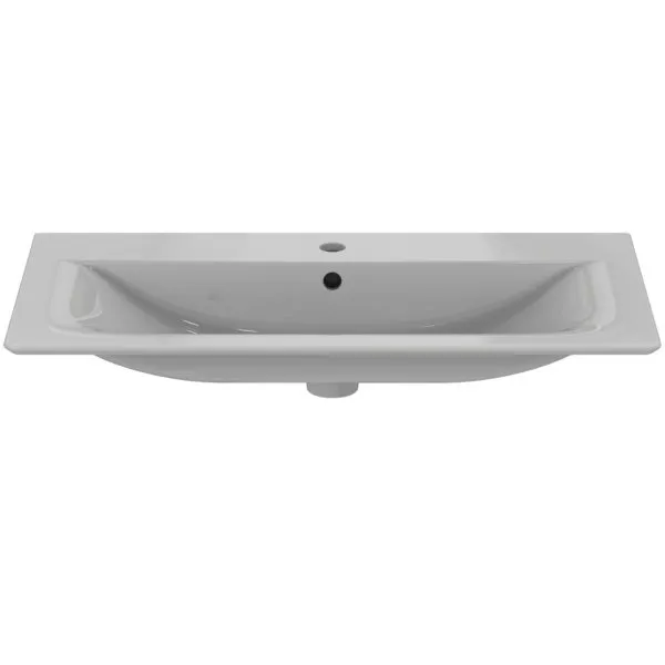 Ideal Standard Möbelwaschtisch Connect Air 1 Hahnloch mit Überlauf 840x460x165mm Weiß