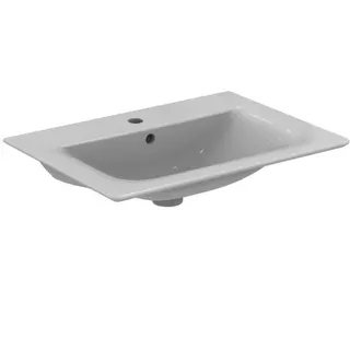 Ideal Standard Möbelwaschtisch Connect Air 1 Hahnloch mit Überlauf 640x460x165mm Weiß – Bild 3