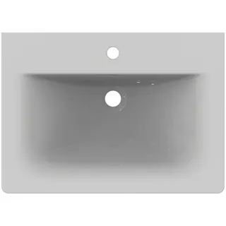 Ideal Standard Möbelwaschtisch Connect Air 1 Hahnloch mit Überlauf 640x460x165mm Weiß mit IP – Bild 4