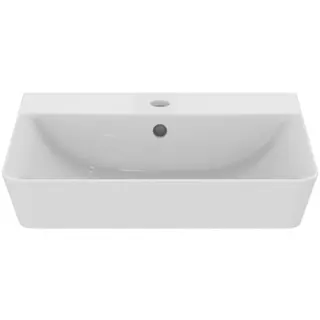 Ideal Standard Waschtisch Connect Air Cube, 1 Hahnloch, mit Überlauf, 500x450x160mm, Weiß – Bild 2