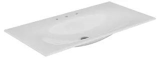 Keuco Ker.-Waschtisch Edition Lignatur 33350 mit 3 Loch Bohrung, ws