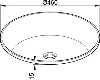 Keuco Varicor-Waschtisch Edition Lignatur 33370 f. Wandarmatur, o. Überlauf, arktis ws – Bild 2