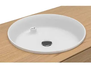 Keuco Varicor-Waschtisch Edition Lignatur 33371 f. Standarmatur, o.Überlauf, arktis ws