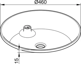 Keuco Varicor-Waschtisch Edition Lignatur 33371 f. Standarmatur, o.Überlauf, arktis ws – Bild 2
