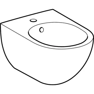 Geberit Acanto Wandbidet mit Überlauf, weiß – Bild 3