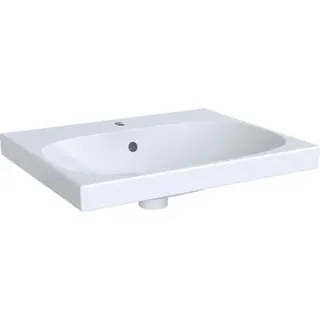 Waschtisch 60 x 48 cm mit Hahnloch, mit Überlauf design4YOU 2.0, topweiß