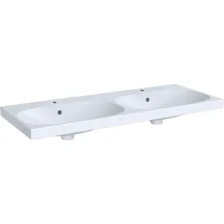 Doppelwaschtisch 120 x 48 cm, 2 Hl,m.Ül design4YOU 2.0, weiß – Bild 2