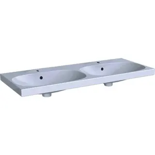 Doppelwaschtisch 120 x 48 cm, 2 Hl,m.Ül design4YOU 2.0, topweiß – Bild 2