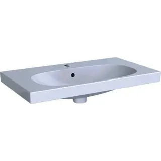 Waschtisch 75 x 42cm Compact mit Hahnloch mit Überlauf design4YOU 2.0, weiß – Bild 2