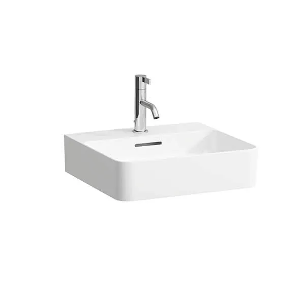 Laufen Aufsatz-HWB VAL 420x450x155 1 Hahnloch mit Überlauf weiß