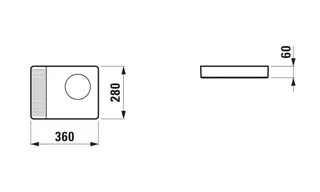 Laufen Aufbewahrungsschale VAL 280x360x60 rechteckig weiß – Bild 2
