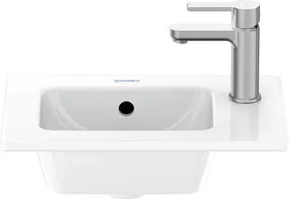 Duravit Möbelhandwaschbecken ME by Starck 430 mm, mit ÜL, mit HLB r., 1 HL, weiß – Bild 4