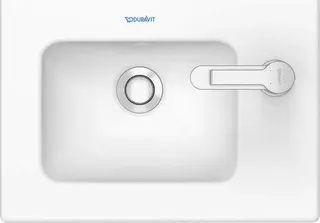 Duravit Möbelhandwaschbecken ME by Starck 430 mm, mit ÜL, mit HLB r., 1 HL, weiß – Bild 5