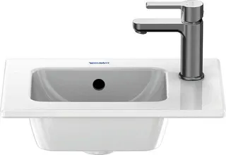 Duravit Möbelhandwaschbecken ME by Starck 430 mm,m.ÜL,m.HLB r.,1 HL,weiß,WG – Bild 4