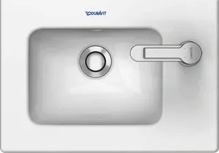 Duravit Möbelhandwaschbecken ME by Starck 430 mm,m.ÜL,m.HLB r.,1 HL,weiß,WG – Bild 5