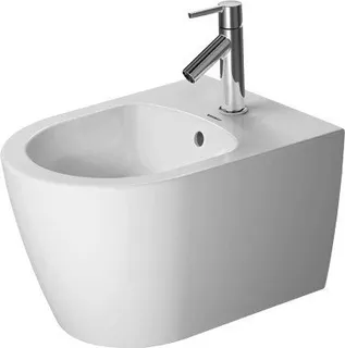 Duravit Wand-Bidet ME by Starck 480 mm mit ÜL, mit HLB, 1 HL, weiß – Bild 2