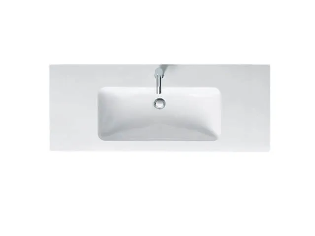 Duravit Möbelwaschtisch ME by Starck 1230 mm m. ÜL, m. HLB, 1 HL, weiß