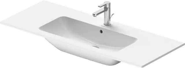 Duravit Möbelwaschtisch ME by Starck 1230 mm m. ÜL, m. HLB, o.HL, weiß