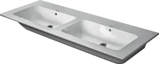 Duravit Doppel-Waschtisch ME by Starck 1300mm, m.ÜL, m.HLB, o.HL, weiß – Bild 4