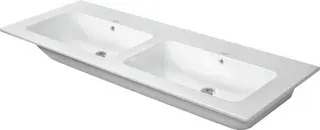 Duravit Doppel-Waschtisch ME by Starck 1300 mm, m.ÜL, m.HLB, o.HL, weiß, WG – Bild 4
