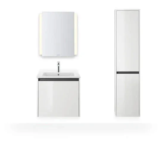 Duravit Möbelwaschtisch ME by Starck 630 mm m. ÜL, m. HLB, 1 HL, weiß