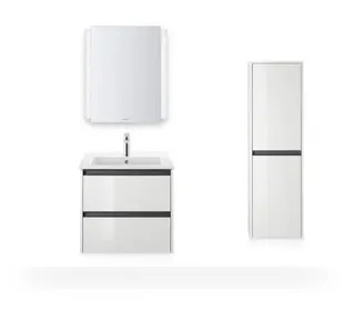 Duravit Möbelwaschtisch ME by Starck 630 mm m. ÜL, m. HLB, 1 HL, weiß – Bild 3