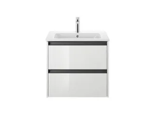 Duravit Möbelwaschtisch ME by Starck 630 mm m. ÜL, m. HLB, 1 HL, weiß – Bild 5