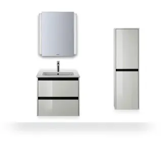 Duravit Möbelwaschtisch ME by Starck 630 mm m. ÜL, m. HLB, 1 HL, weiß, WG – Bild 3