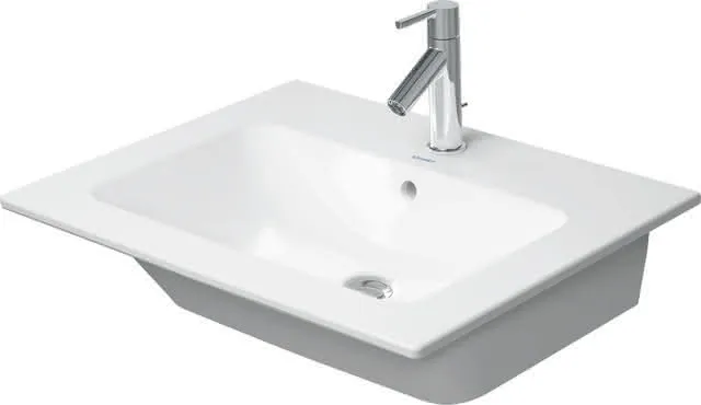 Duravit Möbelwaschtisch ME by Starck 630 mm m. ÜL, m. HLB, o.HL, weiß