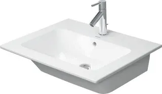 Duravit Möbelwaschtisch ME by Starck 630 mm m. ÜL, m. HLB, o.HL, weiß