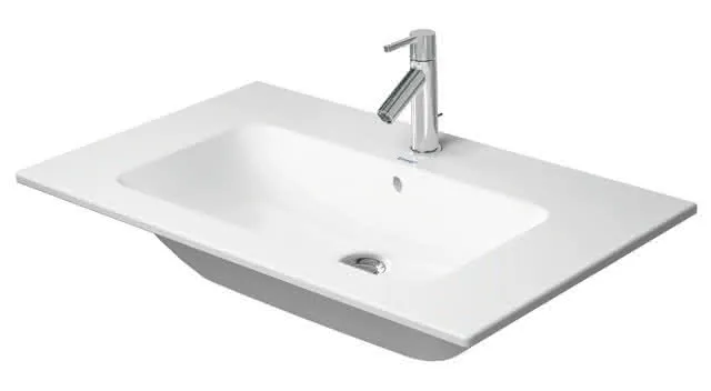Duravit Möbelwaschtisch ME by Starck 830 mm mit ÜL, mit HLB, o.HL, weiß